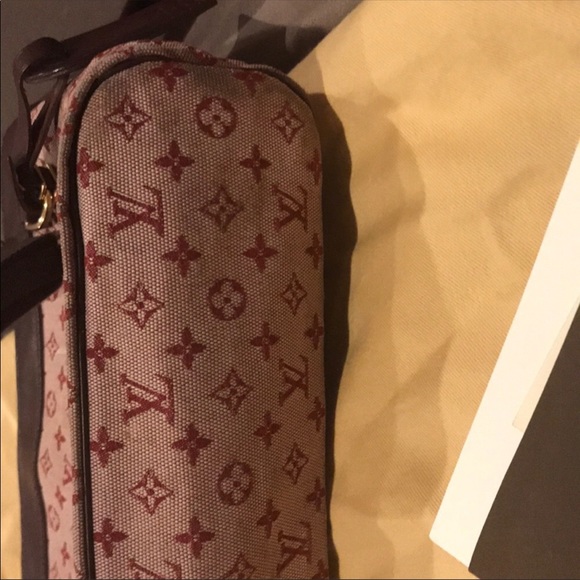 Used Louis Vuitton Lucille pm pink burgundy bag - Picture 5 of 7